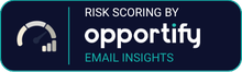 Risk Scoring by Opportify Email Insights badge