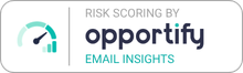 Risk Scoring by Opportify Email Insights badge