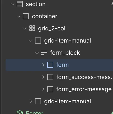 Webflow — Select Form